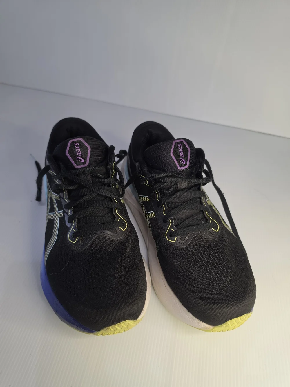 ASICS Women's Black/Blue Gel KAYANO 30 Sneaker Size 8.5 Wide